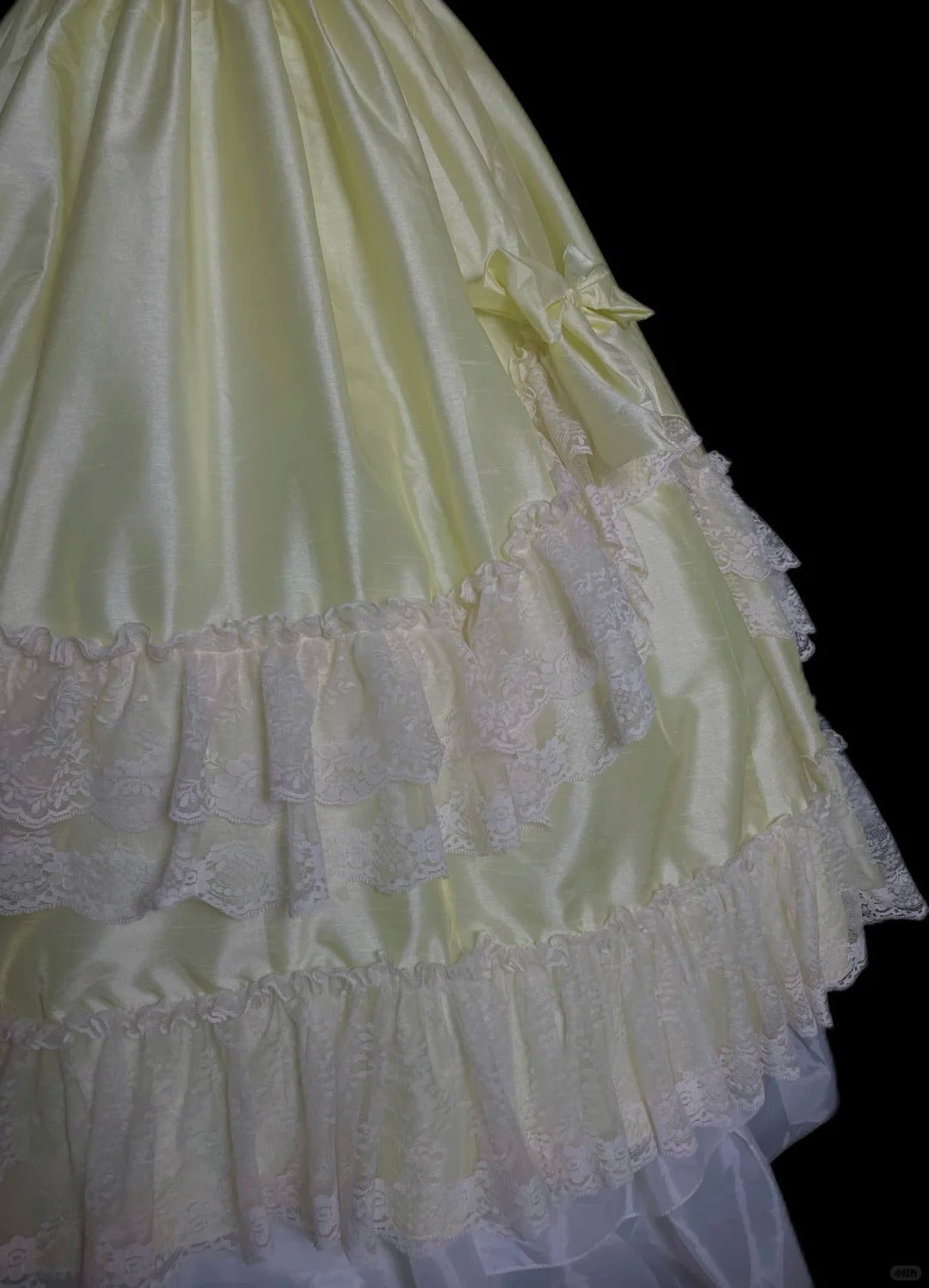 Sweet Prom Dress Crew Neck Pleated Lace Ball Gown Evening Dress Birthday Party Dress    D2865