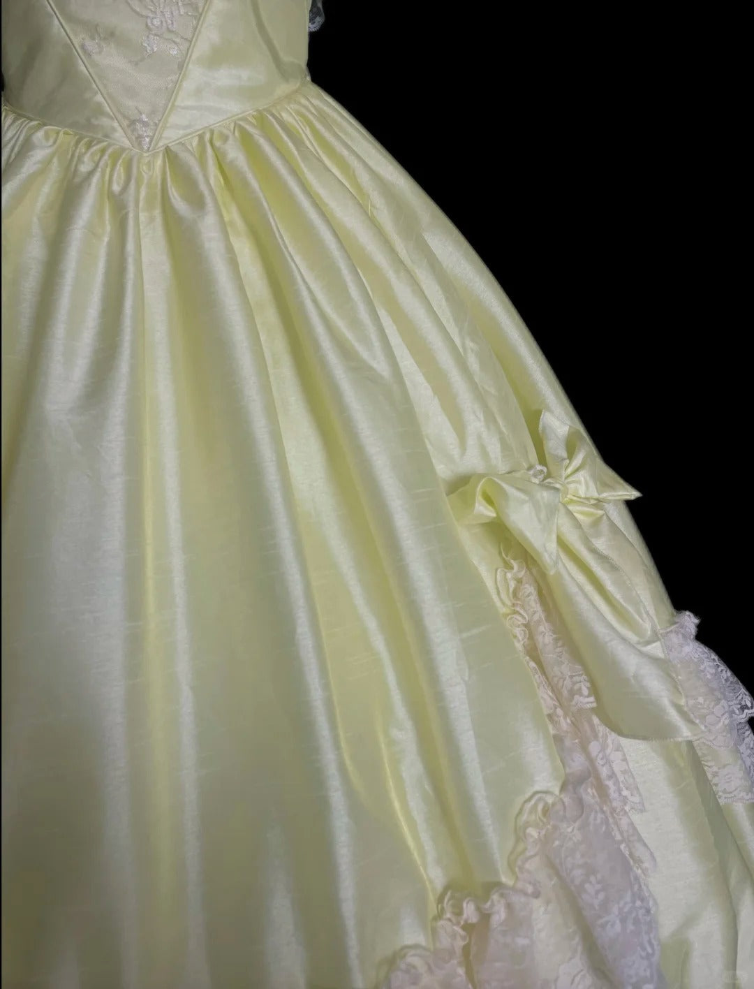 Sweet Prom Dress Crew Neck Pleated Lace Ball Gown Evening Dress Birthday Party Dress    D2865