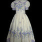 Cute Summer Dress Crew Neck Pleated Print Daily Dress Women Teenage Girl Dress    D2866