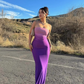 Pretty Summer Dress Strapless Fitted Gradient Women Dress Vacation Dress Party Dress    D2873