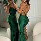Sexy Summer Dress Spaghetti Straps Pleated Backless Women Dress Vacation Outfits Party Dress   D2880