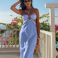 Sexy Summer Dress Spaghetti Straps Backless Women Dress Vacation Outfits Party Dresses    D2888