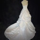 Elegant A Line Strapless Pleated Wedding Dress    D2889