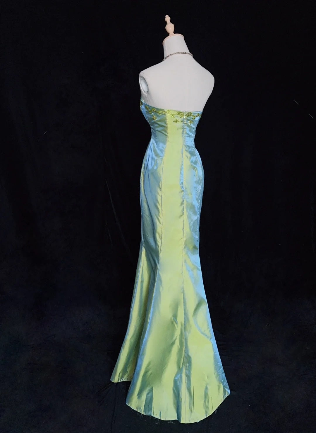 Stunning Prom Dress Strapless Beaded Mermaid Evening Dress Gala Dress    D2894