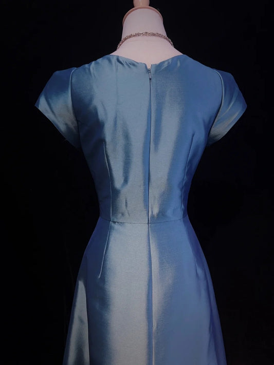 Elegant Prom Dress A Line Square Neck Evening Dress Gala Dress    D2895
