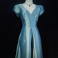 Elegant Prom Dress A Line Square Neck Evening Dress Gala Dress    D2895