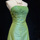 Pretty Prom Dress A Line Strapless Pleated Beaded Evening Dress Gala Dress   D2898