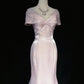 Sweet Prom Dress V-neck Pleated Mermaid Gala Dress Evening Dress Birthday Dress    D2902