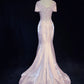 Sweet Prom Dress V-neck Pleated Mermaid Gala Dress Evening Dress Birthday Dress    D2902