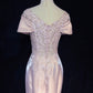 Sweet Prom Dress V-neck Pleated Mermaid Gala Dress Evening Dress Birthday Dress    D2902