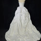 Elegant Spaghetti Straps Pleated Beading Wedding Dress Ball Gown  D2905