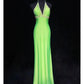 Stunning Prom Dress Halter Beading Evening Dress Gala Dress Party Dress   D2907