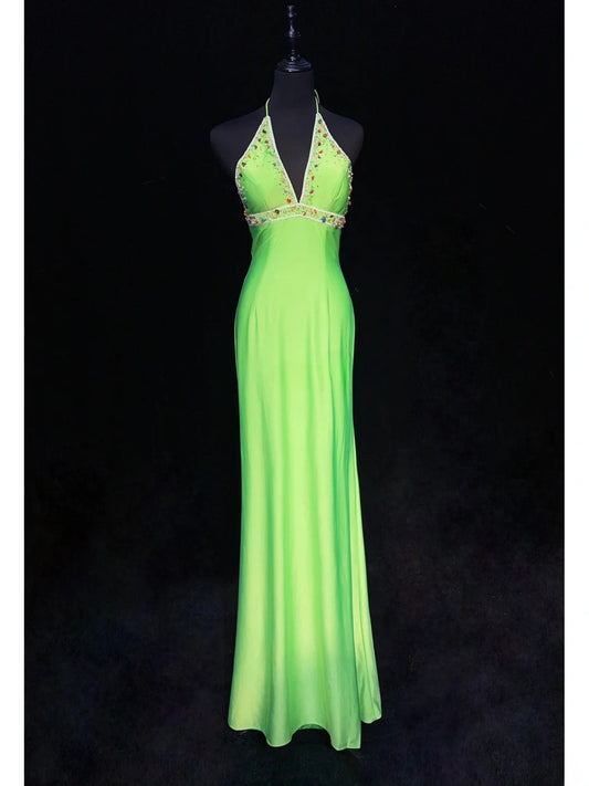 Stunning Prom Dress Halter Beading Evening Dress Gala Dress Party Dress   D2907