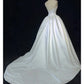 Elegant Spaghetti Straps Pearl Wedding Dress Ball Gown  D2908
