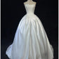 Elegant Spaghetti Straps Pearl Wedding Dress Ball Gown  D2908