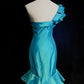 Beauty Prom Dress One Shoulder Pleated Tiered Mermaid Evening Dress Gala Dress Party Dress   D2909