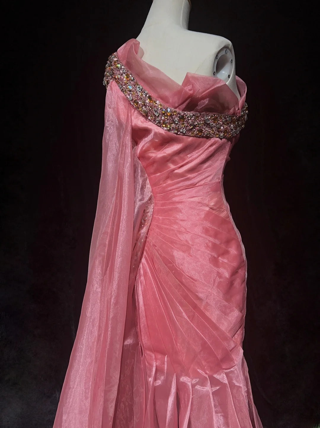 Sweet Prom Dress One Shoulder Pleated Evening Dress Gala Dress Cocktail Dress    D2914