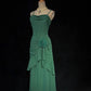 Charming Prom Dresses Spaghetti Straps Pleated Ruffle Evening Dress Gala Dress   D2918