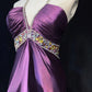Gorgeous Prom Dresses Halter Crystal Pleated Evening Dress Gala Dress   D2919