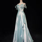 Pretty Prom Dresses Spaghetti Straps Pleated Slit Evening Dress Gala Dress Birthday Dress   D2921