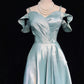Pretty Prom Dresses Spaghetti Straps Pleated Slit Evening Dress Gala Dress Birthday Dress   D2921