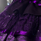 Stunning Homecoming Dress Dark Purple Spaghetti Straps Flower Tiered Short Prom Dress Birthday Party Dress    D2923