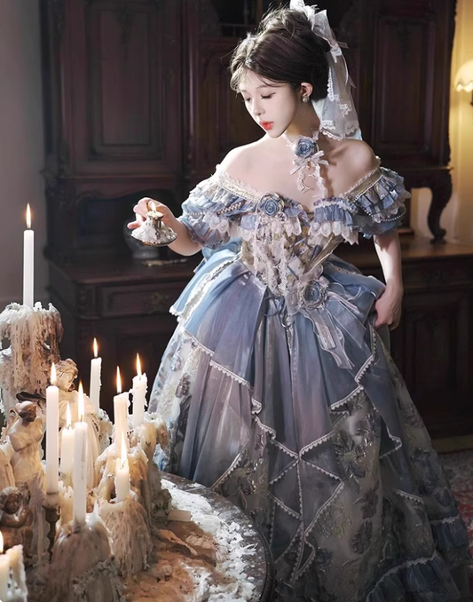 Gorgeous Prom Dress Off Shoulder Pleated Ball Gown Birthday Party Dress Evening Dress 16th Dress  D2926