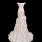 Elegant Prom Dress Off Shoulder Pleated Mermaid Evening Dress Gala Dress  D2830