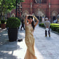 Elegant Prom Dress One Shoulder Pleated Mermaid Gala Dress Evening Dress   D2831
