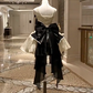Elegant Short Prom Dress Spaghetti Straps Bowknot Cocktail Dress Homecoming Dress Princess Dress   D2932