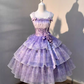 Sweet Prom Dress Spaghetti Straps Pleated Cocktail Dress Homecoming Dress Princess Dress   D2933