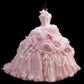 Sweet Prom Dress Strapless Pleated Ball Gown Quinceanera Dress Evening Dress    D2833