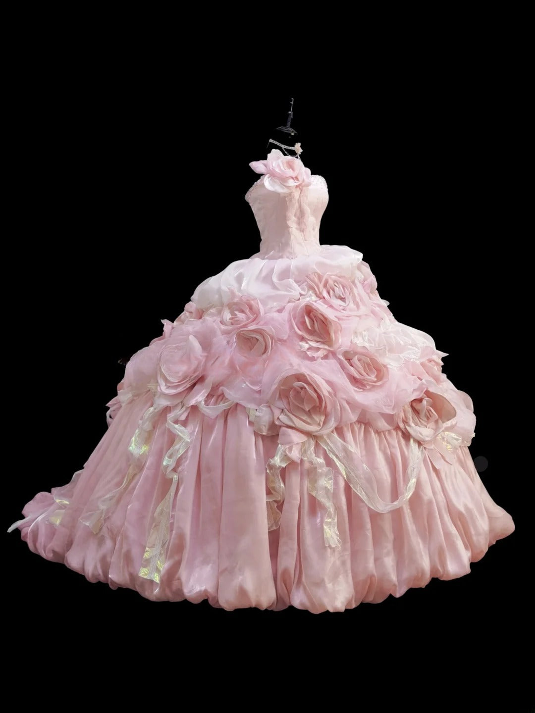 Sweet Prom Dress Strapless Pleated Ball Gown Quinceanera Dress Evening Dress    D2833
