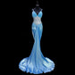 Gorgeous Prom Dress V-neck Pleated Mermaid Gala Dress Evening Dress     D2834