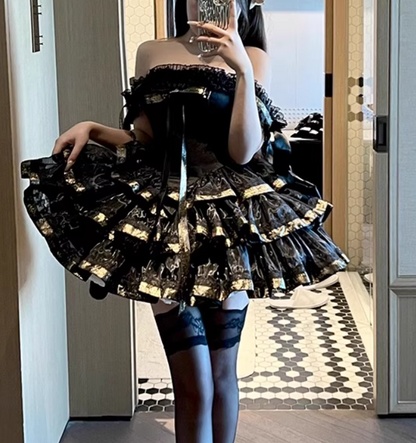 Cute Short Prom Dress Off Shoulder Pleated Tiered Homecoming Dress Birthday Party Dress D2935