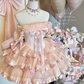 Cute Short Prom Dress Off Shoulder Pleated Tiered Homecoming Dress Birthday Party Dress D2935