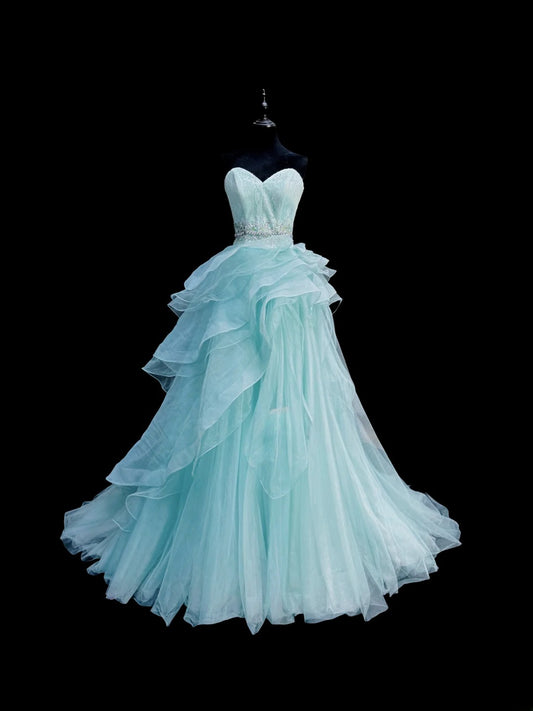 Beauty Prom Dress Sweetheart Tiered Sweet 16 Dress Evening Dress      D2835