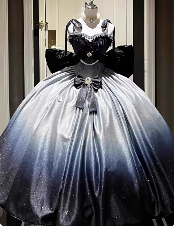 Unique Prom Dress Spaghetti Straps Pleated Ball Gown Princess Dress Birthday Evening Dress  D2937