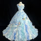 Stunning Prom Dress Strapless Ruffle Ball Gown 16th Dress Evening Dress  D2843