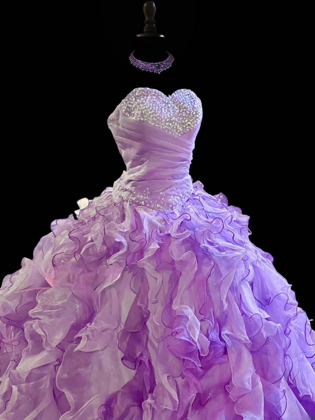 Pretty Prom Dress Sweetheart Pleated Ruffle Ball Gown Evening Dress 16th Dress  D2844