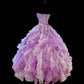 Pretty Prom Dress Sweetheart Pleated Ruffle Ball Gown Evening Dress 16th Dress  D2844