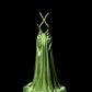 Gorgeous Prom Dress Green Spaghetti Straps Backless Pleated  Evening Dress Gala Dress Party Dress   D2945