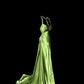 Gorgeous Prom Dress Green Spaghetti Straps Backless Pleated  Evening Dress Gala Dress Party Dress   D2945
