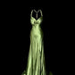 Gorgeous Prom Dress Green Spaghetti Straps Backless Pleated  Evening Dress Gala Dress Party Dress   D2945