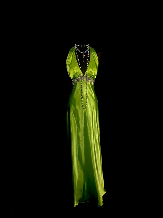 Elegant Prom Dress V-neck Backless Evening Dress Gala Dress Party Dress   D2946