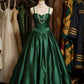 Elegant Prom Dress Spaghetti Straps Pleated Ball Gown Gala Dress Evening Dress     D2950