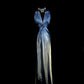 Elegant Prom Dress Gradient V-neck Pleated Gala Dress Evening Dress Party Dress    D2952