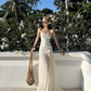 Shiny Women Dress Strapless Pleated Party Dress Summer Date Dress Vacation Dress    D2955