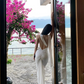 Minimalist Women Dress One Shoulder Fitted Pleated Summer Date Dress Seaside Party Dress    D2958
