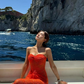 Pretty Women Dress Sweetheart Fitted Vacation Dress Seaside Party Dress Summer Date Dress   D2962